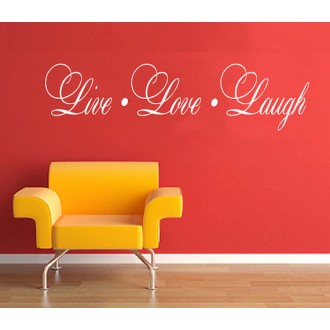 Live. Love. Laugh Wall Quote  